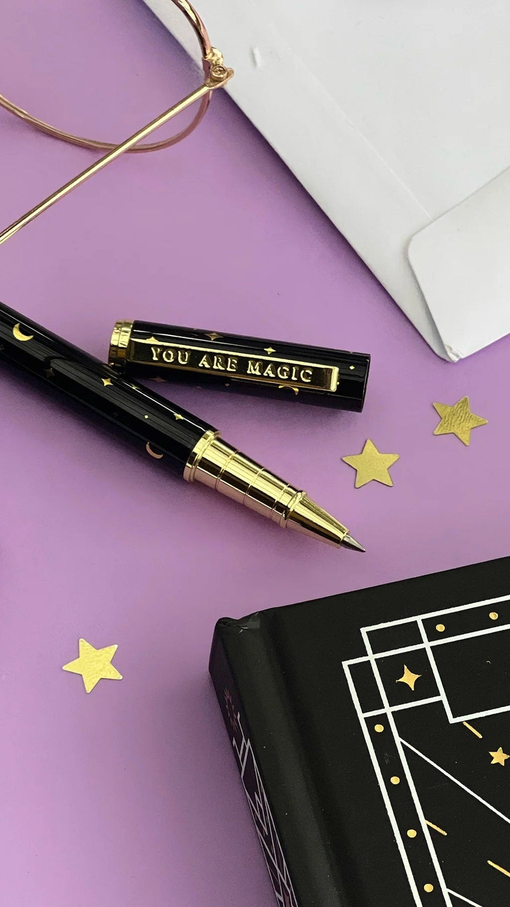You are Magic Gel Rollerball Pen Black close up