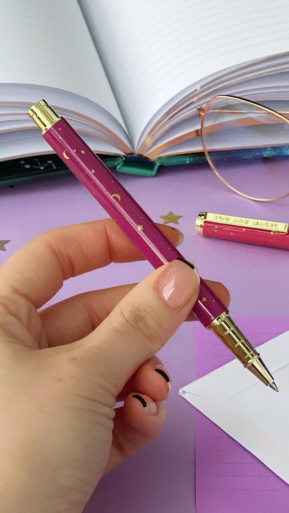 You are Magic Gel Rollerball Pen Pink the Quirky Cup Collective