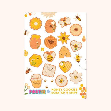 Honey Cookies Scratch and Sniff Sticker Sheet