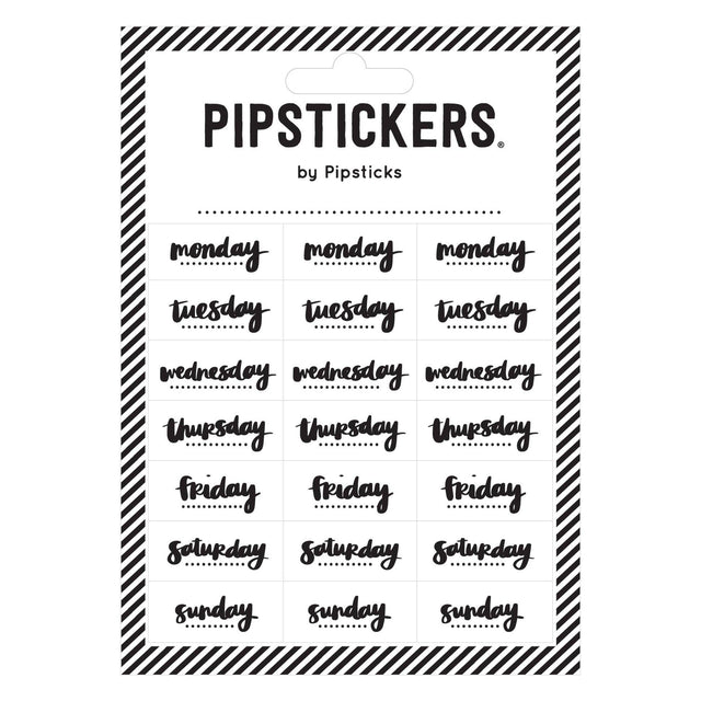 Coloir-in Days Of The Week Stickers by Pipsticks