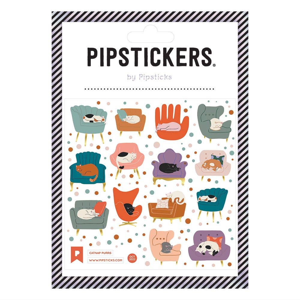Catnap Purrs Stickers by Pipsticks