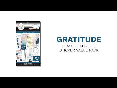 Happy Planner Gratitude Value Sticker Pack