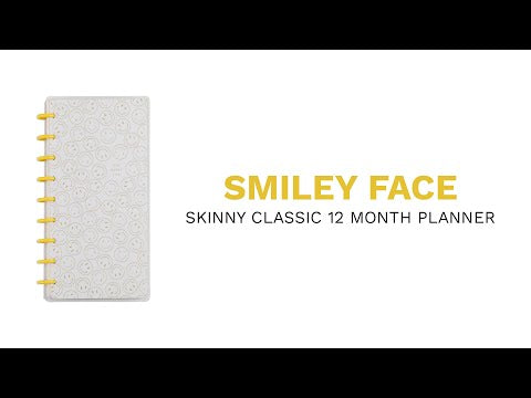 Happy Planner Smiley Face SKINNY CLASSIC HORIZONTAL - 12 Month Jul 2023 to Jun 2024