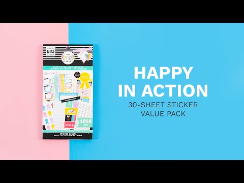 Happy Planner Teacher Happy In Action Stickers Value Pack