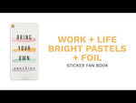 Happy Planner Work Life Bright Pastels Fan Sticker Book