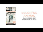 Happy Planner Colorful Safari Sticker Book Value Pack