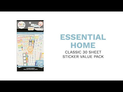 Happy Planner Essential Home Sticker Book Value Pack