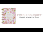 Happy Planner Fresh Bouquet CLASSIC DASHBOARD flip through
