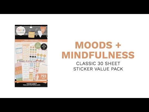 Happy Planner Moods Mindfulness Sticker Book