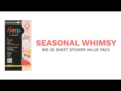 Happy Planner Seasonal Whimsy BIG Sticker Book Value Pack