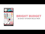 Happy Planner Bright Budget Value Sticker Pack