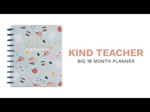 Happy Planner Kind Teacher BIG TEACHER Undated - 12 Month