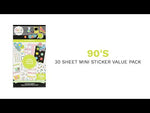 Happy Planner 90's Mini Sticker Book Value Pack