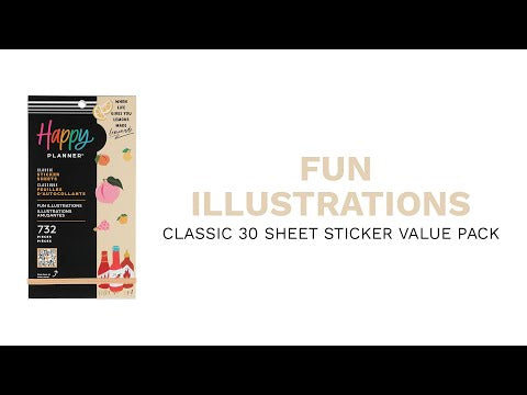 Happy Planner Fun Illustrations  Sticker Book