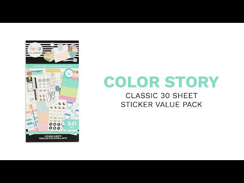 Happy Planner Colour Story Sticker Book Value Pack