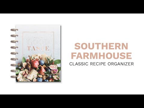 Happy Planner Southern Farmhouse Classic Recipe Organizer