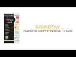 Happy Planner Rainbow CLASSIC Sticker Book flip through