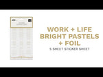 Happy Planner Work Life Bright Pastels Sticker Sheets