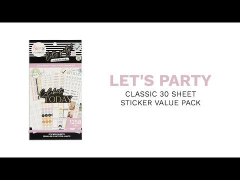 Happy Planner Lets Party Sticker Book