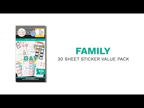 Happy Planner Family Value Sticker Pack