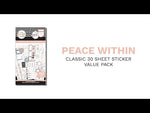 Happy Planner Peace Within Classic Value Sticker Pack