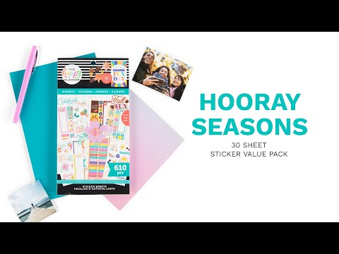 Happy Planner Hooray Seasons Value Sticker Pack