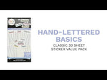 Happy Planner Hand-Lettered Basics Sticker Book Value Pack