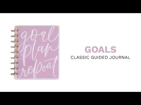 Happy Planner Classic Goals Guided Journal flip through