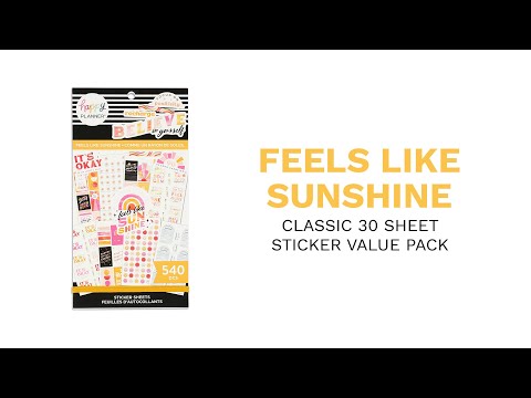 Happy Planner Feels Like Sunshine Sticker Book Value Pack