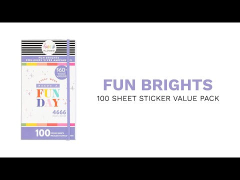 Happy Planner Fun Brights Mega Sticker Book Value Pack