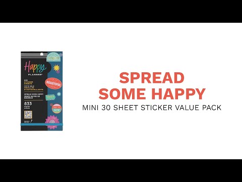 Happy Planner Spread Some Happy MINI Sticker Book Value Pack