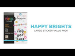 Happy Planner Happy Brights Large Sticker Book Value Pack