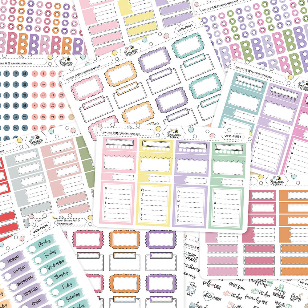 Grab Bag Functional Planner Stickers