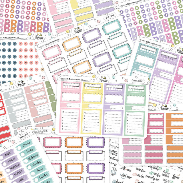 Grab Bag Functional Planner Stickers